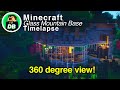Minecraft Base with full 360-Degree view! (timelapse)