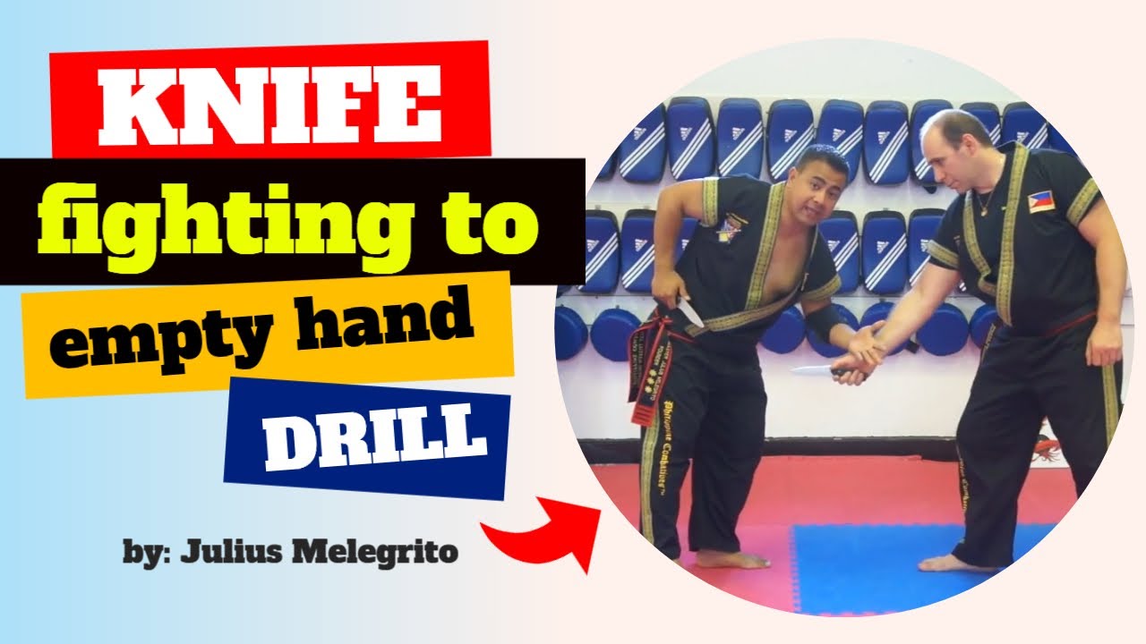 Партия пустой руки в борьбе ножом julius melegrito