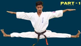 Side split||stretching||Karate stretching||online karate first day||how to side split||part 1