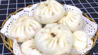 蒸包子有秘诀,蓬松暄软还好学,不塌陷不回缩,水嫩多汁香满桌【百味食光记】