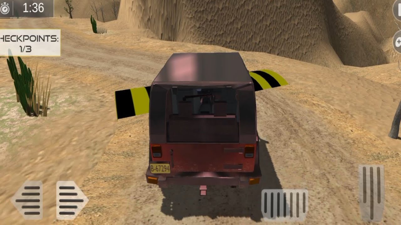 Desert hill Jeep Simulator 4x4 - Car Jeep Sim Game Android Gameplay