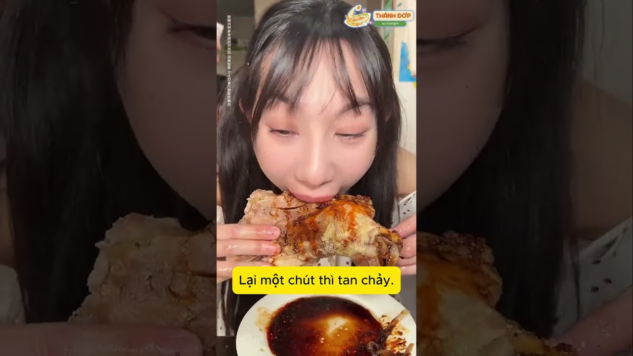 Tiểu Bảo mukbang thịt heo muối bắp cải#food