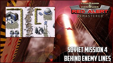 C&C RED ALERT 1 REMASTERED - Soviet Mission 4 BEHIND ENEMY LINES on Hard