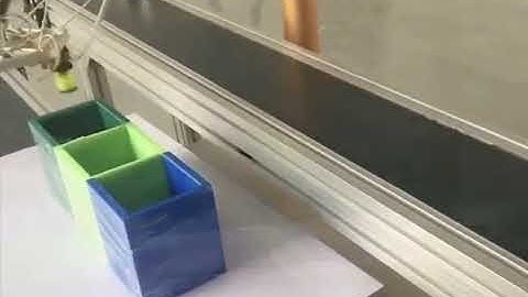 High speed robot hand biscuit cookie bag picking up cartoning box packing line