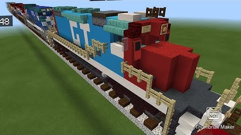 Minecraft Grand Trunk SD40-2 locomotive tutorial