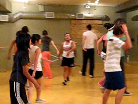 Victoria Justice, Avan Jogia, Jordan Francis and Sarah Francis dance class