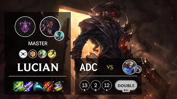 Lucian ADC vs Ezreal - KR Master Patch 10.15