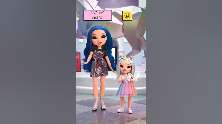 Amaya Plays This or That with her Little Sister - Opal 💗 | Rainbow High #shorts