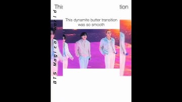 This dynamite Butter transition was so smooth..😍