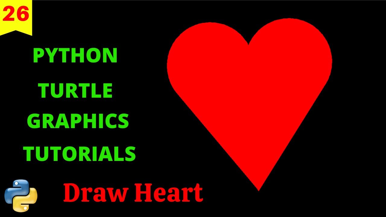 Draw Heart Using Turtle Graphics in Python - GeeksforGeeks
