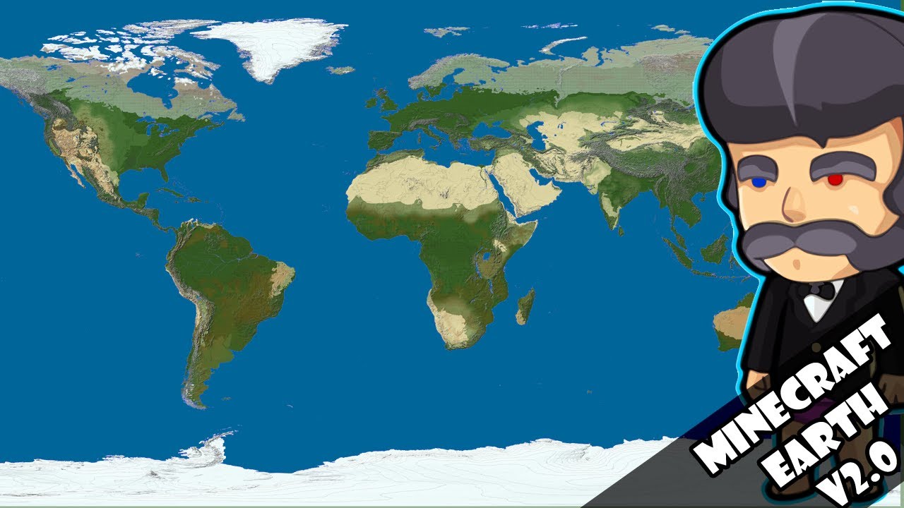 Minecraft 1:1500 Scale Earth Map: Yo Dawg