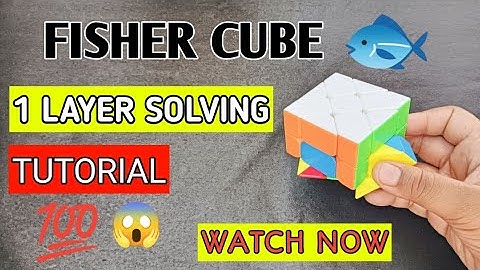 HOW TO SOLVE FISHER CUBE FIRST LAYER  | FIRST YEAR SOLVING TUTORIAL  |  TUTORIAL     |🐟🐟💯💯#viral
