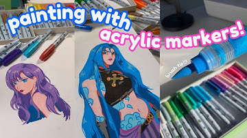 why did no one tell me acrylic markers are fun?? | trying arrtx markers | @arrtxglobal
