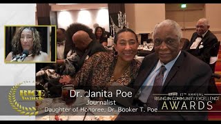 Dr. Janita Poe Accepts 2025 RICE Lifetime Achievement Award Honoring Her Late Father Dr. Booker Poe
