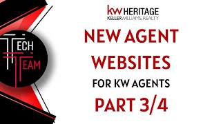 Techy Tuesday - Landing Pages in the new KW Agent Site Pages