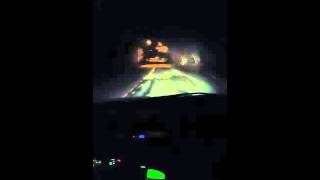 Scary women caught in dark lonely road