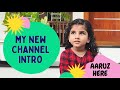 My first youtube  aarus vlogs introducing my youtube channel 