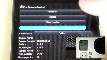 GoPro Hero 2 and 3 Camera Remote Control App for Blackberry Playbook and OS10