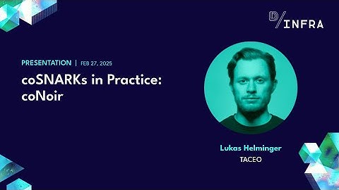 coSNARKs in Practice: coNoir ft. Lukas Helminger (TACEO)