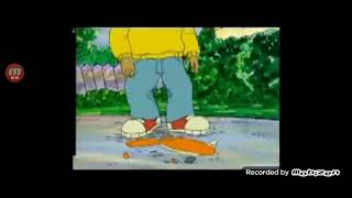 Arthur Punches D.w. Crying