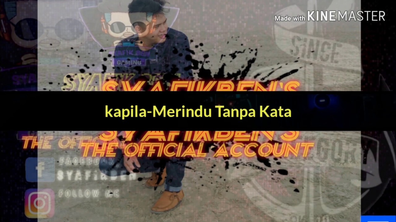 Merindu Tanpa Kata Lirik / Merindu Tanpa Kata - cover by Hafiz