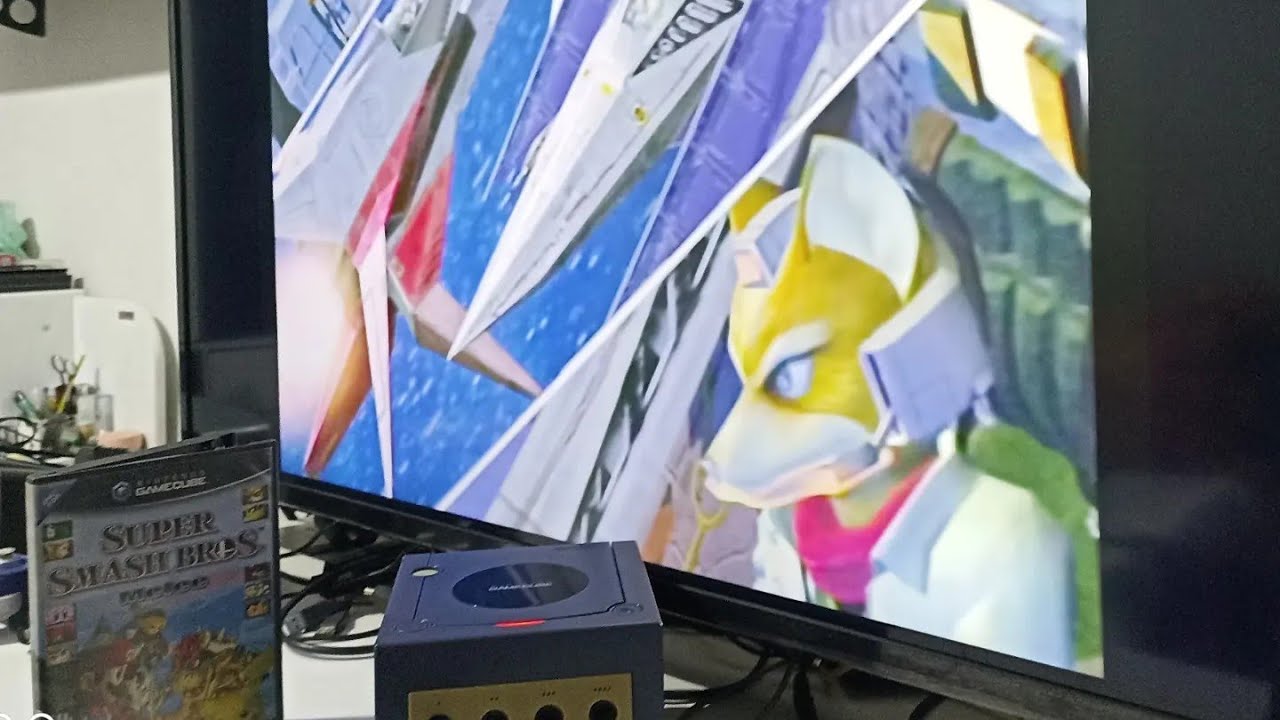 Gamecube rodando na TV 4K com adaptador HDMI Bitfunx - Super Smash Bros Melee