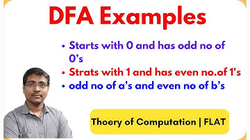 1.4 DFA EXAMPLES | Starts with 0 and Odd number of 0