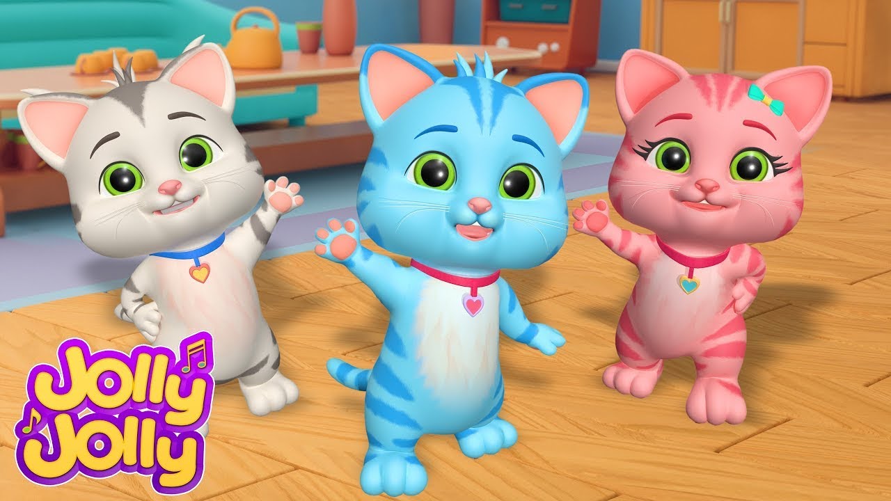 Three Little Kittens + More Nursery Rhymes | Baby Animals Songs ...