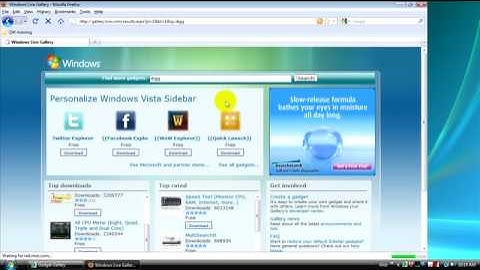 Add Gadgets to the Windows Sidebar in Vista and Windows 7