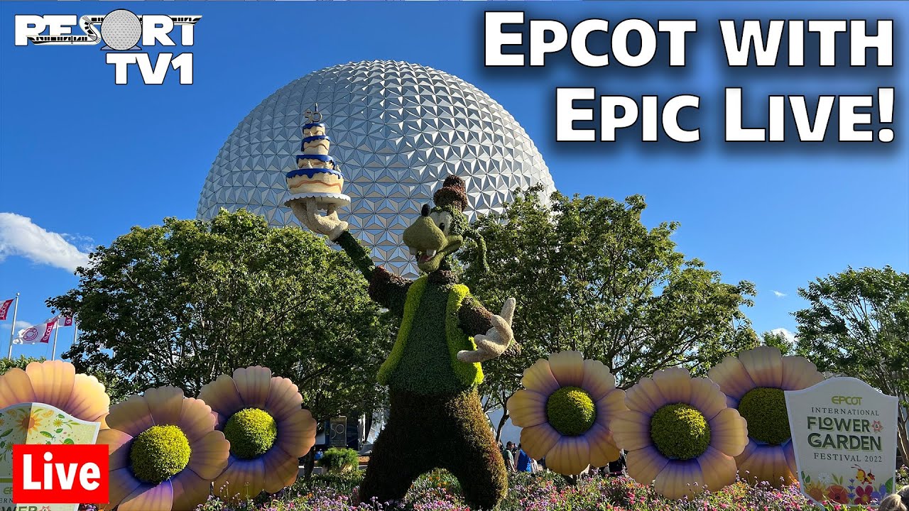 🔴Live An Epcot Evening with Epic Live - 4-13-22 - Walt Disney World Live Stream