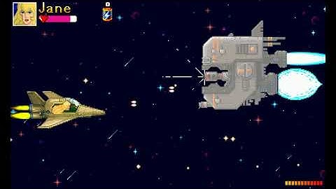 Space Adventure Cobra RetPixMod game: Level 4-1 Boss.