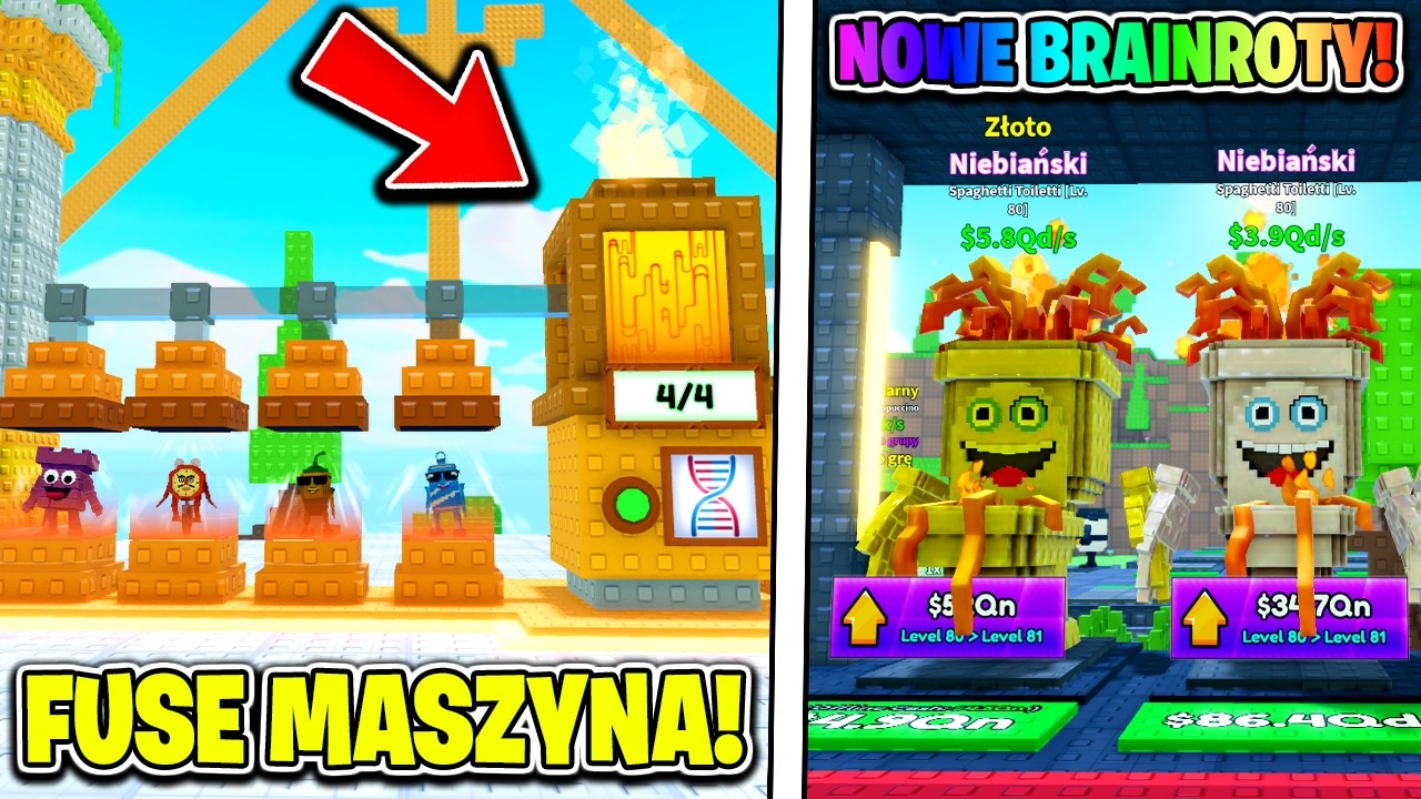 NOWA FUSE MASZYNA W SURVIVE LAVA FOR BRAINROTS! Roblox
