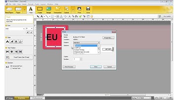 Brother P-touch label printers - How to print easy peel labels with half-cut option