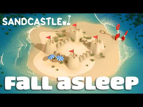 Relax & fall asleep while I build a sandcastle! 🤍 sandcastle demo