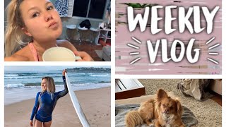 Weekly vlog part one surfing, puppies, sunrises food