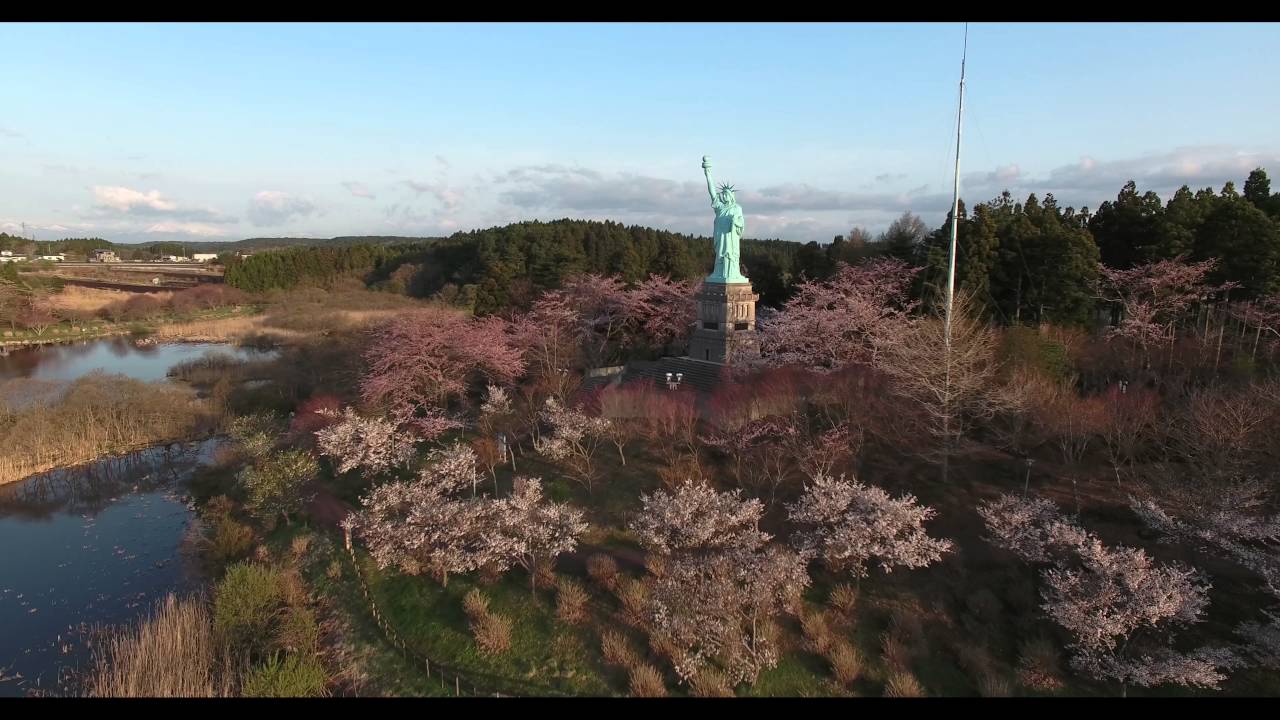 青森県おいらせ町の 桜と自由の女神16 Youtube