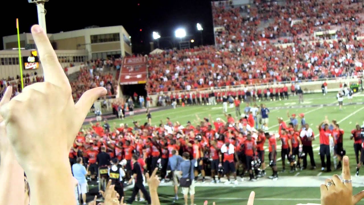 Texas Tech Vs Nevada 92411 Victory Matador Song YouTube