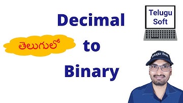 Decimal to Binary Conversion ( Easy ) in Telugu | Number Systems