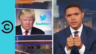trump is running the country with his thumbs the daily show comedy central