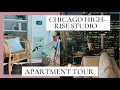 NEW Apartment Tour! | Luxury Downtown Chicago Studio | Scandi Boho Minimalist