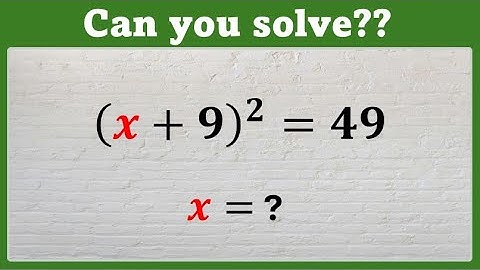 A Nice Algebra Math Problem | Find the Value of X | Olympiad
