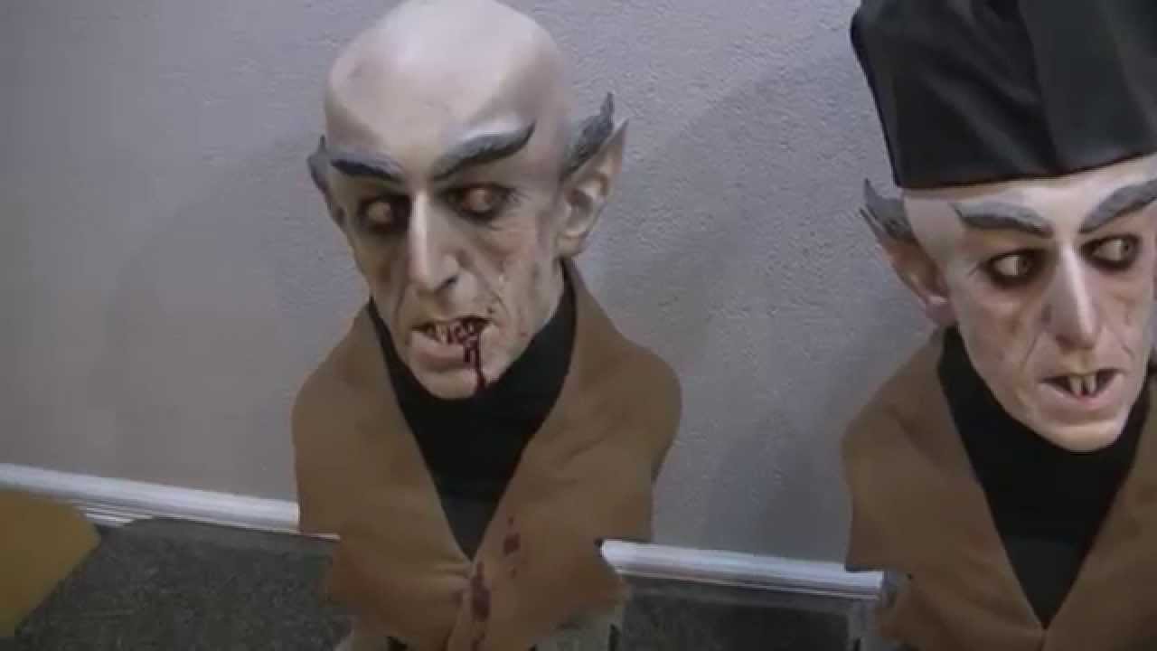 Sideshow Nosferatu bust and custom repainted Nosferatu bust - YouTube