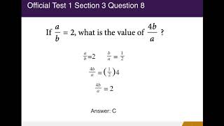 SAT Official Sample Test 1 Section 3 Question 7-12