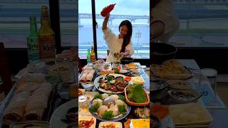 광안리 오션뷰 명당!!!🏖🌊길수횟집에서 신선한 회에 쏘주 한잔 하고왔어요🔥🔥🤣🍻 #리하쯔 #mukbang #koreanfood #shorts