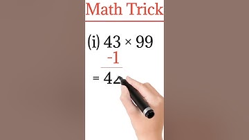 99 से गुना करने की सरल विधि | MULTIPLY TRICK OF 99 | math tricks by go to knowledge | #shorts #trick