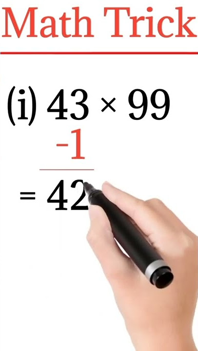 99 से गुना करने की सरल विधि | MULTIPLY TRICK OF 99 | math tricks by go to knowledge | #shorts #trick