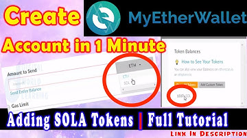How To Create & Use MyEtherWallet Account | Sola Tokens | Full Tutorial Urdu/Hindi