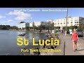 St lucia port castries and local beach jean reports for doris visits