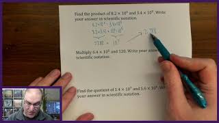 Multiplying and Dividing Numbers in Scientific Notation