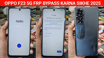 OPPO F23 5G || FRP Unlock 2025 || Android 13/14 || All OPPO FRP Bypass || Without Pc || New Method